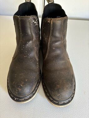 Dr. Martens Brown Chelsea Work Boots/Steel Toe